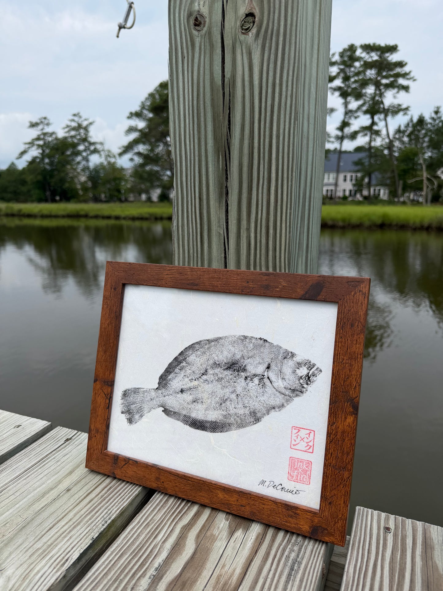 Framed Reproduction Print on Mulberry Paper