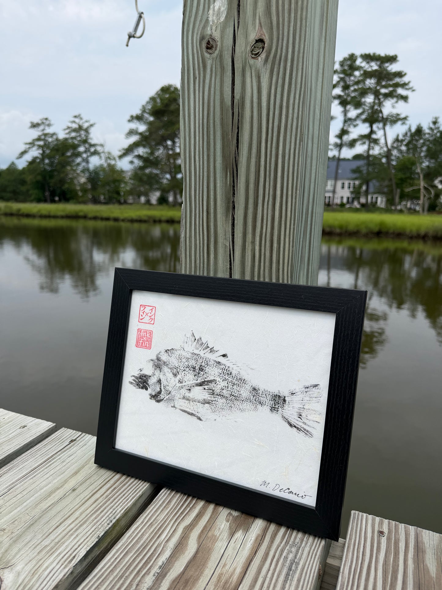 Framed Reproduction Print on Mulberry Paper