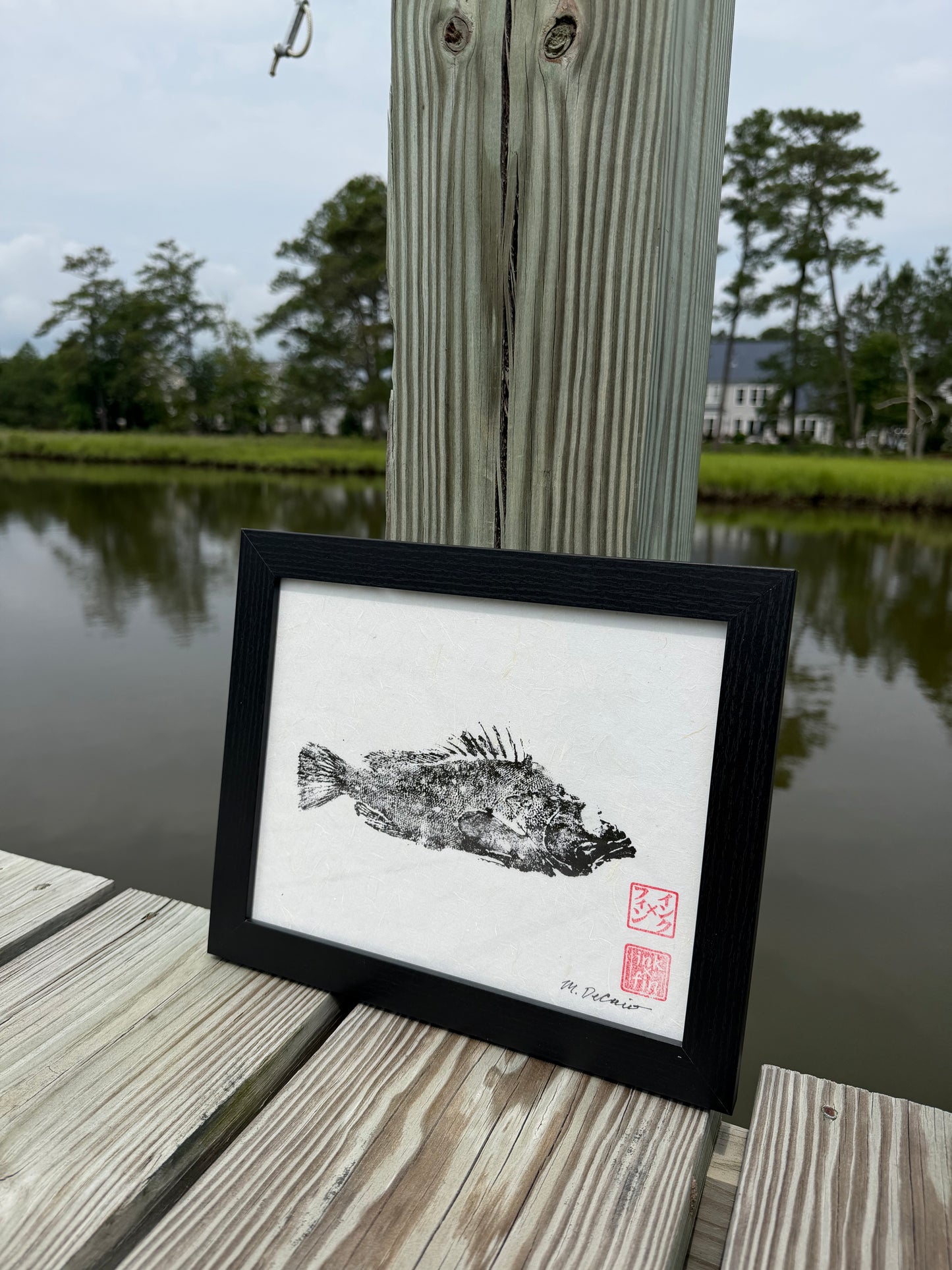 Framed Reproduction Print on Mulberry Paper